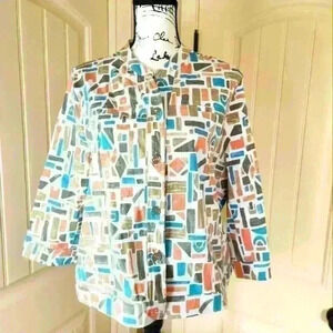 N Touch Size XL Orange and Blue Jacket